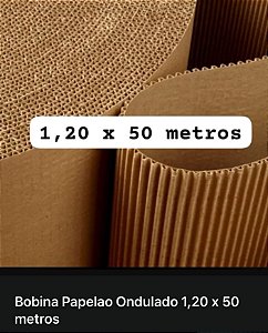Bobina papelão ondulado 15 kg - 1,20 X 50 metros
