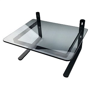 SUPORTE PARA MONITOR LCD/LED COR PRETO E VIDRO FUME - RELIZA