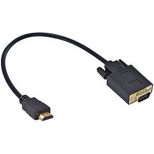 CABO CONVERSOR HDMI MACHO PARA VGA MACHO 30CM SEM AUDIO