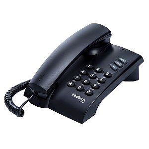 TELEFONE COM FIO PLENO PRETO - INTELBRAS