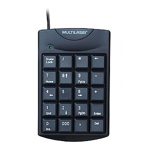 TECLADO NUMERICO USB 20 TECLAS PRETO R.TC229 - MULTILASER