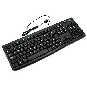 TECLADO USB PRETO RESISTENTE A AGUA K120 R.920-004423 - LOGI