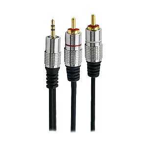 CABO P2 ESTEREO + 2 RCA MACHO FITZ 2MTS R.018-0702 - PERFORM