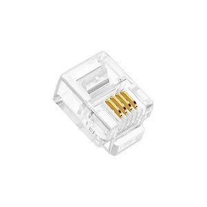 CONECTOR MACHO 6X4 RJ11 TELEFONE