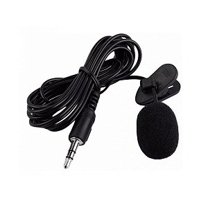 MICROFONE DE LAPELA 3,5MM PROFISSIONAL STEREO