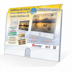 QUADRO DE ACRILICO CRISTAL TAM.A3 HOR PARA INFORMATIVO 873 - ACRIMET