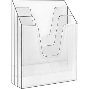 ORGANIZADOR DE ESCRITORIO FUME 3 DIV MESA/PAREDE VERTICAL 864 - ACRIMET