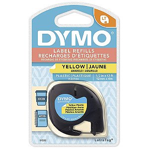 FITA P/ROTULADOR 12MMX4M PRETO/AMARELO R.91332 - DYMO