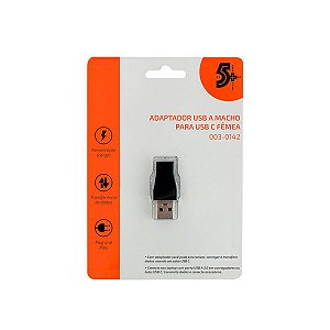 ADAPTADOR USB 3.0 MACHO PARA TIPO C 003-0142 - 5+