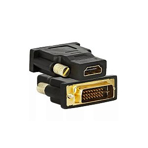 ADAPTADOR DVI-D MACHO X HDMI FEMEA