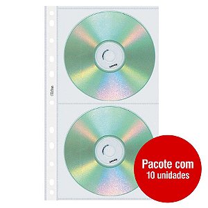 REFIL P/ PORTA CD DUPLO PP FUR UNIV R.1698 PCT C/10 - CHIES