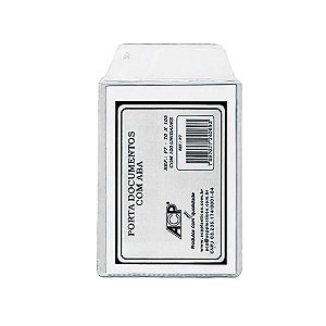 PROTETOR PLASTICO TRANSP PARA DOCUMENTOS C/ABA 75X105MM R.P-7 - ACP