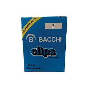 CLIPS Nº03 GALV. - CX. C/100 PC 0802-2 - BACCHI