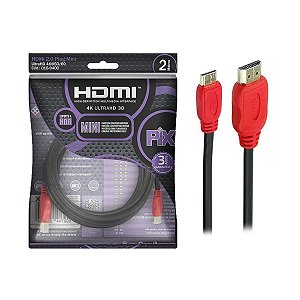 CABO HDMI 2.0 4K HDR PARA MINI HDMI 2MTS 018-9400 - PIX