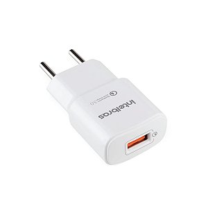 CARREGADOR USB PARA TOMADA BIVOLT BRANCO R.EC 1 QUICK - INTE