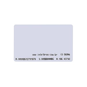 CARTAO PVC DE PROXIMIDADE RFID 13,56MHZ 54X86X0,9MM R.TH 200