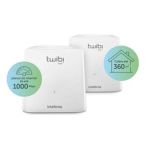 KIT CONJUNTO ROTEADOR TWIBI GIGA C/ 2 UND - INTELBRAS