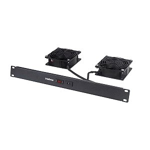 KIT DE VENTILACAO PRETO C/ 2 VENTILADORES P/ RACK R.KVR 2V -
