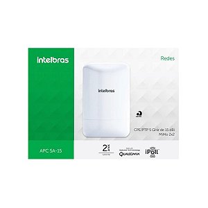 ROTEADOR DIGITAL SEM FIO 5 GHZ E 15DBI R.APC 5A-15 - INTELBR