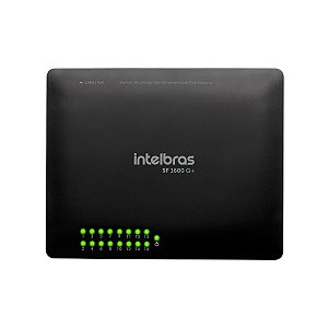 SWITCH 16 PORTAS FAST ETHERNET 10/100 MBPS SF1600 - INTELBRA
