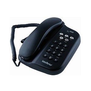 TELEFONE COM FIO COR PRETO R.TC500 - INTELBRAS