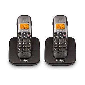 TELEFONE SEM FIO VIVA VOZ IDENT CHAMADA C/ 2 RAMAIS TS 5123