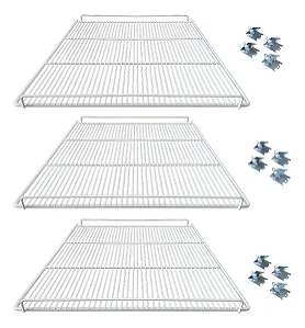 Kit 3 Grades Prateleiras Para Metalfrio Vn50
