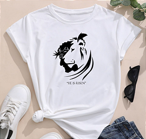 T-shirt LEÃO CRISTO - Branco