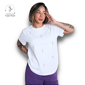 T-shirt LAVANDINHAS - Branco