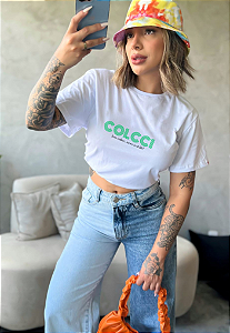 T-shirt COLCCI LESS ON LINE - Branco