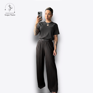 T-shirt BÁSICA CINZA CHUMBO