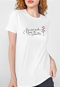 T-shirt FLORESÇA - BRANCO