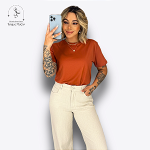 T-shirt BÁSICA TELHA