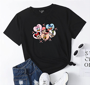 T-shirt TURMA HEART - PRETO
