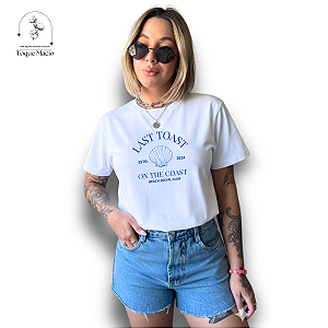 T-shirt LAST TOAST - BRANCO