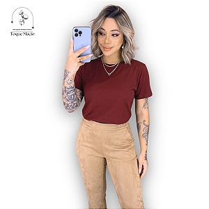 T-shirt BÁSICA VINHO