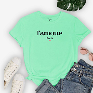 T-shirt  LAMOUR - VERDE MENTA