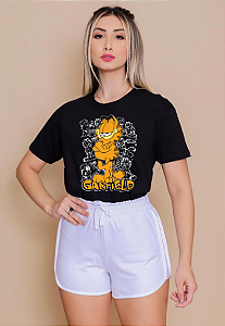 T-shirt GARFIELD SARCASM - PRETO