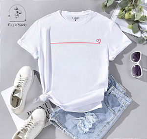 T-shirt HEART - BRANCO