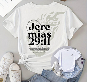 T-shirt JEREMIAS 29:11 - BRANCO