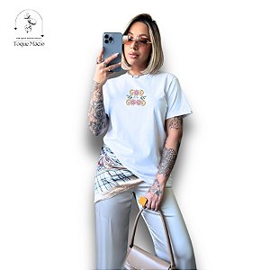 T-shirt GOD GOOD - BRANCO