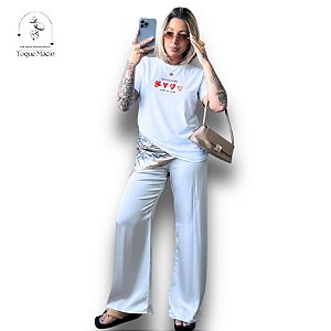 T-shirt DEUS FAZ NOVAS - BRANCO