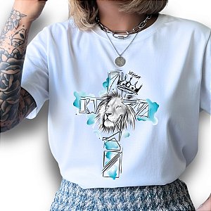 T-shirt LEÃO CRUZ - BRANCO