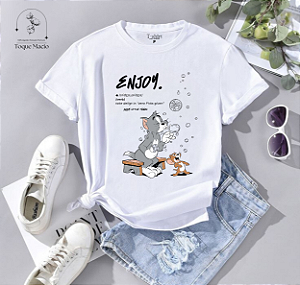 T-shirt T E J BOLHAS - BRANCO