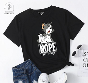 T-shirt NOPE - PRETO