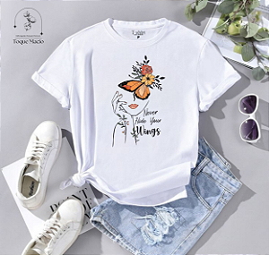 T-shirt WINGS - BRANCO
