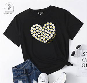 T-shirt GARDEN - PRETO