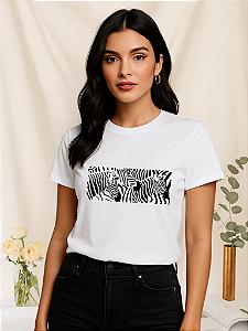T-shirt ZEBRA - BRANC0