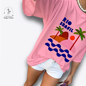 MAX TSHIRT RIO BRASIL- ROSA