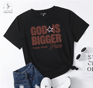 T-shirt BIGGER - PRETO